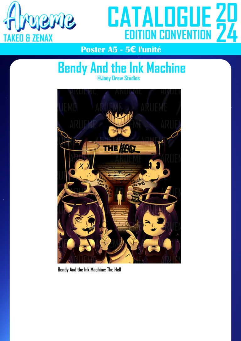Poster A5 - Bendy and the ink machine