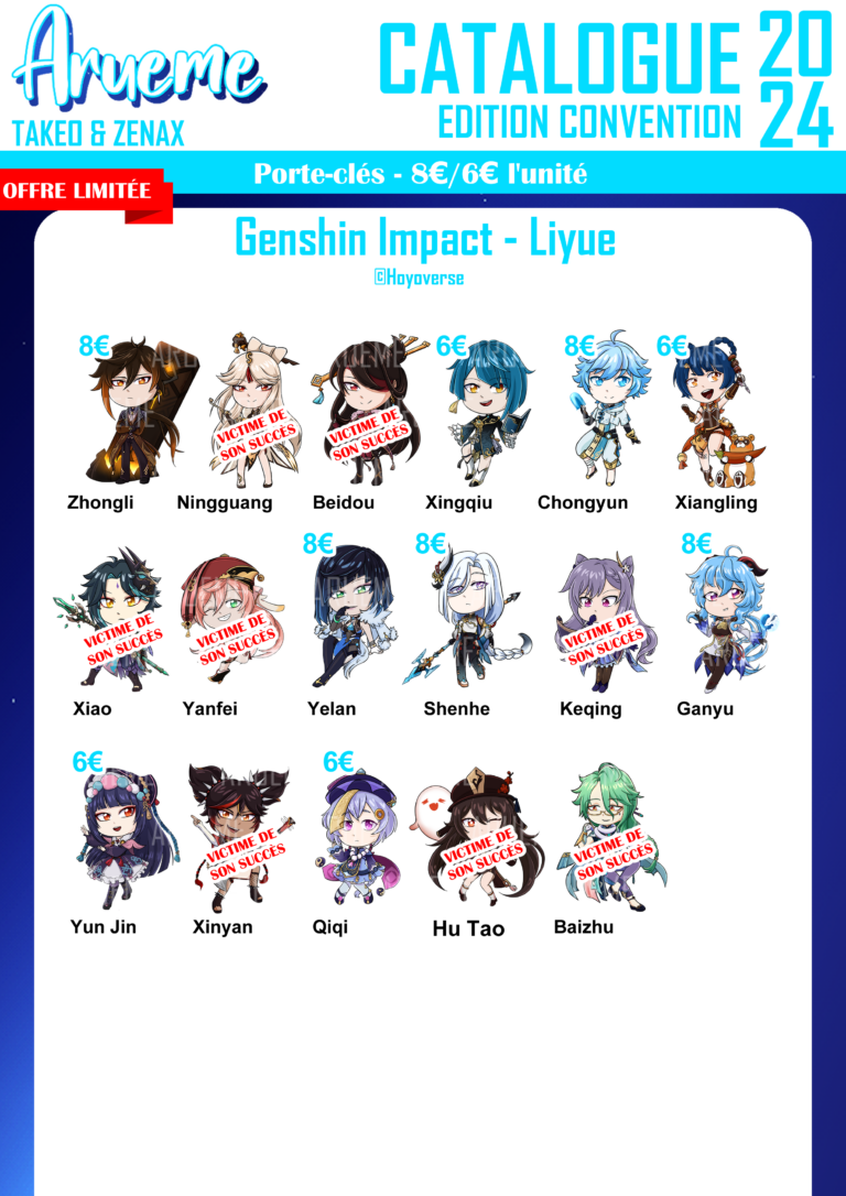 Porte-clés - Genshin Impact Liyue