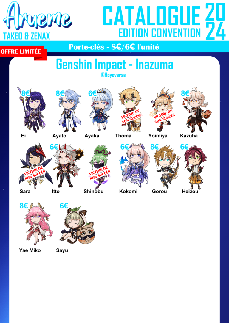 Porte-clés - Genshin Impact Inazuma