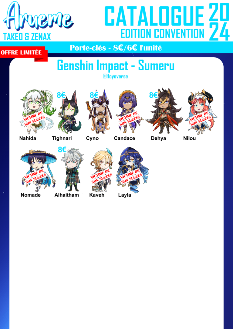 Porte-clés - Genshin Impact Sumeru