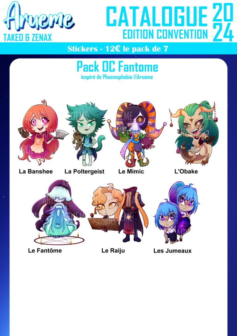 Stickers - Pack OC Fantomes