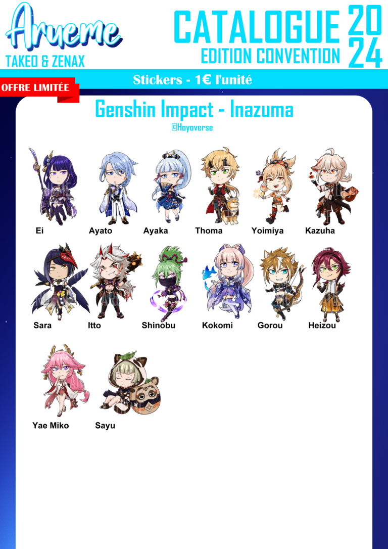 Stickers - Genshin Impact Inazuma